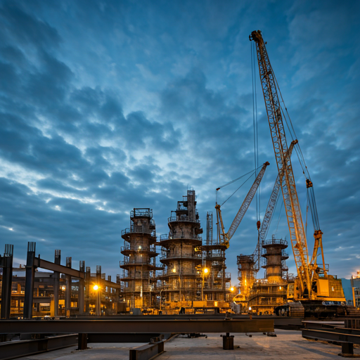 industrial construction site